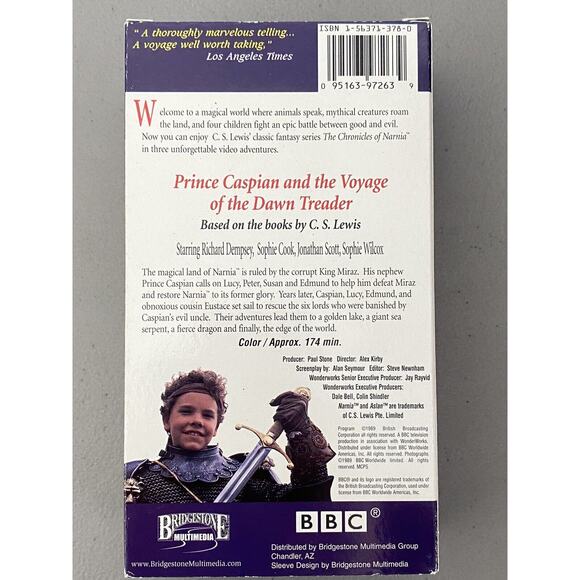 The Chronicles of Narnia Box Set Complete 6 VHS Tapes 1988-1990 C. S. Lewis BBC - Picture 10 of 14